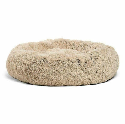 Fluffy Round Plush Pet Bed – Cozy, Warm & Perfect for Dogs & Cats! - Pet house