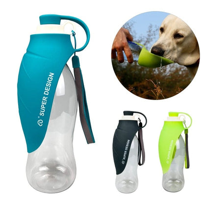 20oz Portable Pet Water Bottle – Leaf Design for Easy Hydration! - Pet house