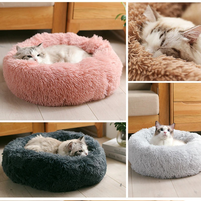 Ultra-Soft Plush Dog Cat Bed – Cozy, Calming & Washable! - Pet house