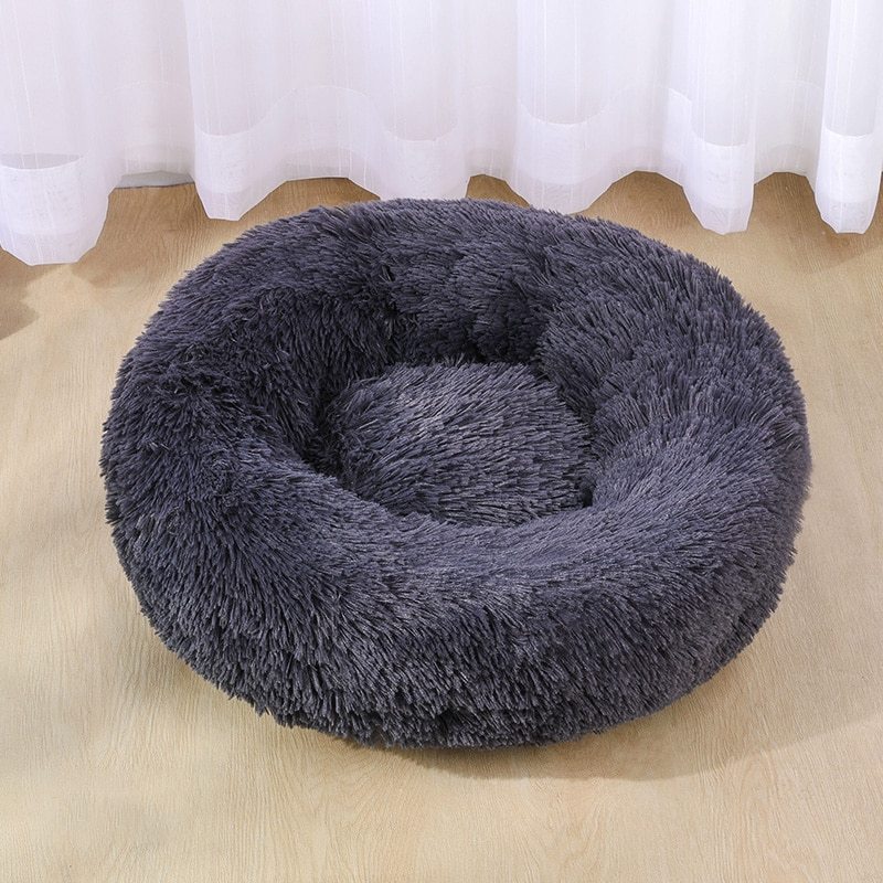 Ultra-Soft Plush Dog Cat Bed – Cozy, Calming & Washable! - Pet house