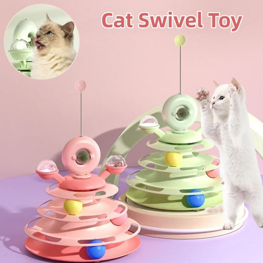 Cat’s Favorite 4-Level Ball Tower – Endless Fun & Exercise! - Pet house