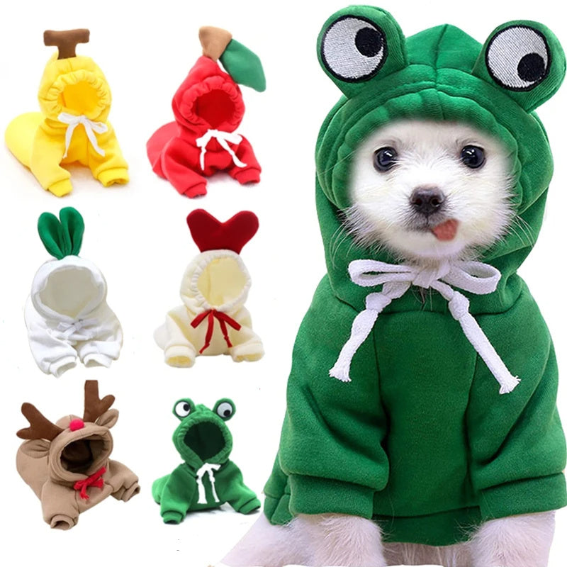 Adorable Fruit-Themed Dog & Cat Hoodie – Soft, Warm & Ultra-Cute! - Pet house