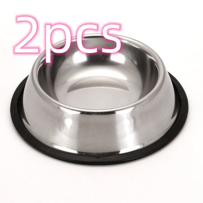 Classic Stainless Steel Pet Bowl – Durable, Hygienic & Non-Slip! - Pet house