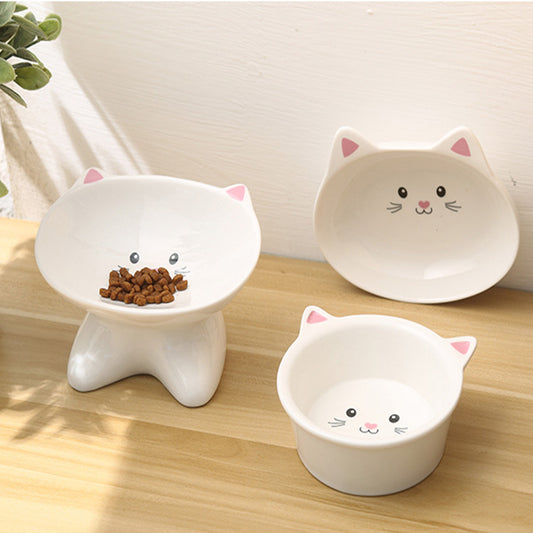 Cute & Durable Cat Face Ceramic Bowl – Stylish, Safe & Easy to Clean! - Pet house