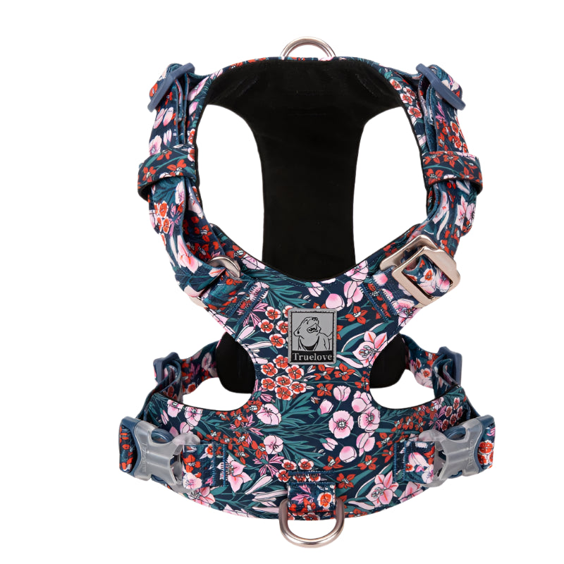 Floral Dog Harness – Stylish, Comfortable & Adjustable! - Pet house