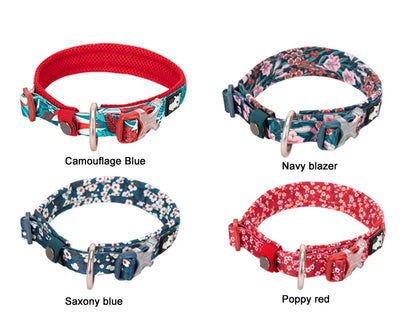 Floral Padded Dog Collar – Stylish, Comfortable & Secure! - Pet house