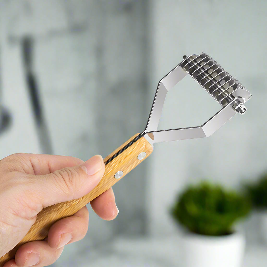 Stainless Steel Deshedding Brush – Remove Knots & Undercoat Effortlessly! - Pet house