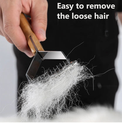 Stainless Steel Deshedding Brush – Remove Knots & Undercoat Effortlessly! - Pet house