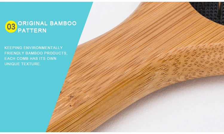 Bamboo Pet Round Comb – Gentle & Effective Grooming for Dogs & Cats! - Pet house