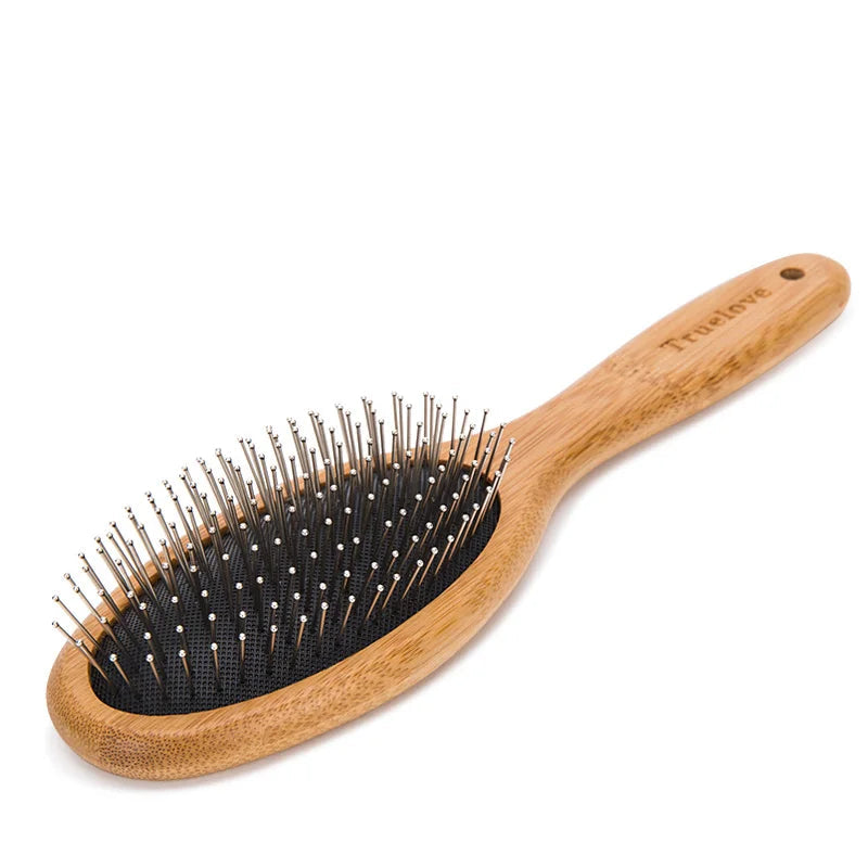 Bamboo Pet Round Comb – Gentle & Effective Grooming for Dogs & Cats! - Pet house