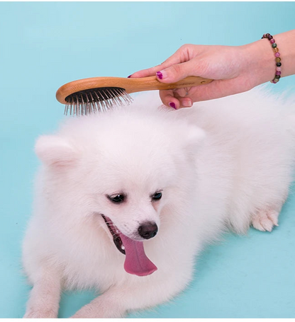 Bamboo Pet Round Comb – Gentle & Effective Grooming for Dogs & Cats! - Pet house