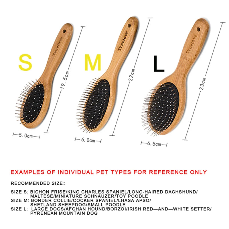 Bamboo Pet Round Comb – Gentle & Effective Grooming for Dogs & Cats! - Pet house