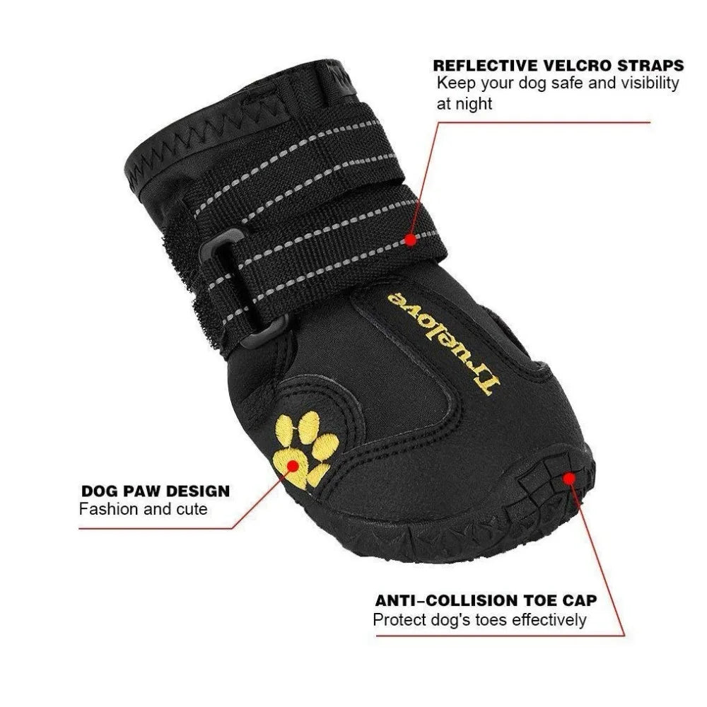 Waterproof Dog Shoes – Anti-Slip, Reflective & Warm for All Seasons! - Pet house