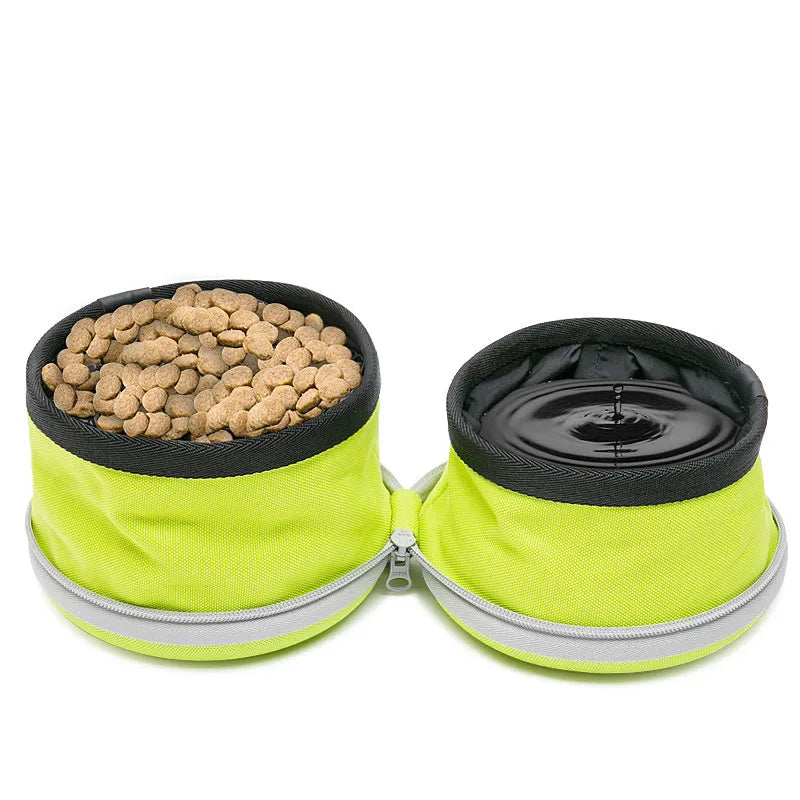 Collapsible Double Dog Bowl – Waterproof, Travel-Friendly & Versatile! - Pet house