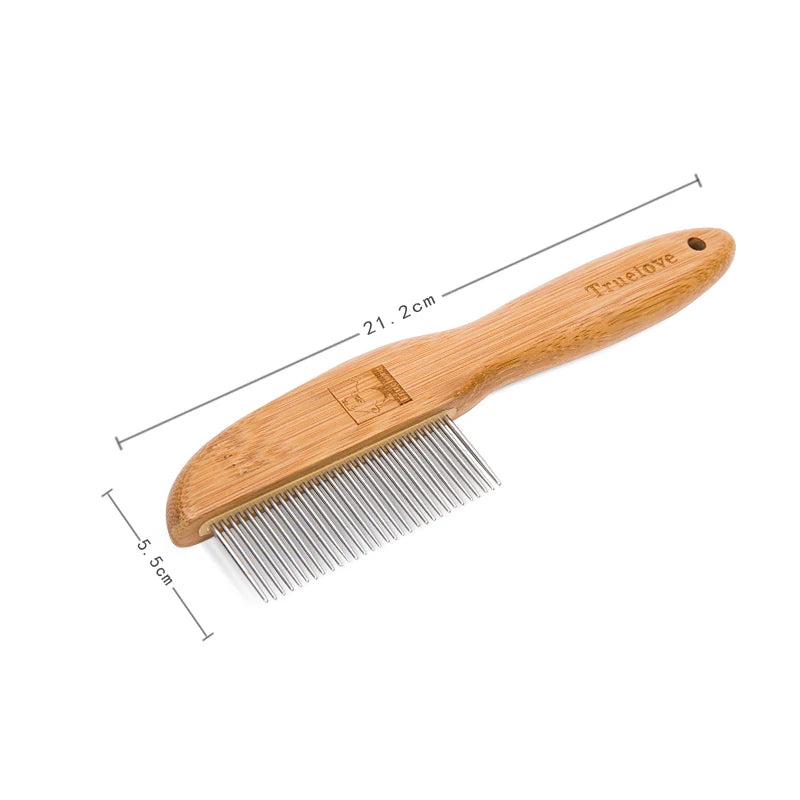 31-Steel Needle Pet Comb – Ergonomic & Knot-Removing Grooming Tool! - Pet house