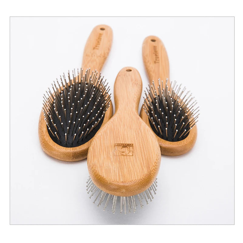 Bamboo Pet Round Comb – Gentle & Effective Grooming for Dogs & Cats! - Pet house