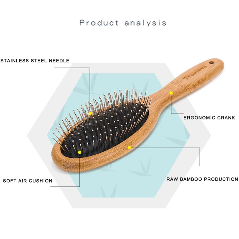 Bamboo Pet Round Comb – Gentle & Effective Grooming for Dogs & Cats! - Pet house