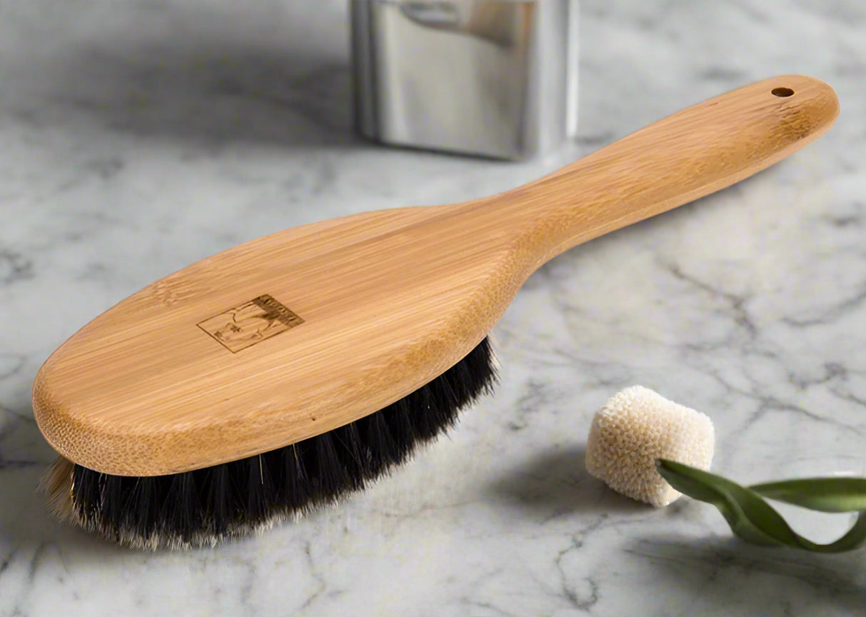 Natural Bamboo Bristle Brush – Gentle Grooming for Dogs & Cats! - Pet house