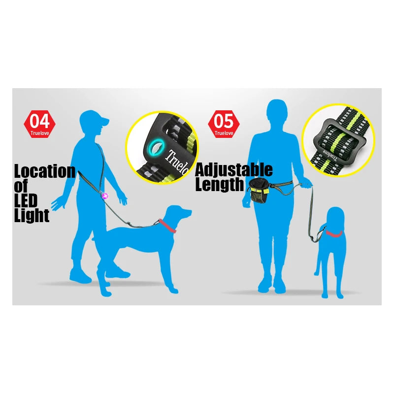 Hands-Free Adjustable Dog Leash – Multifunctional & Durable! - Pet house