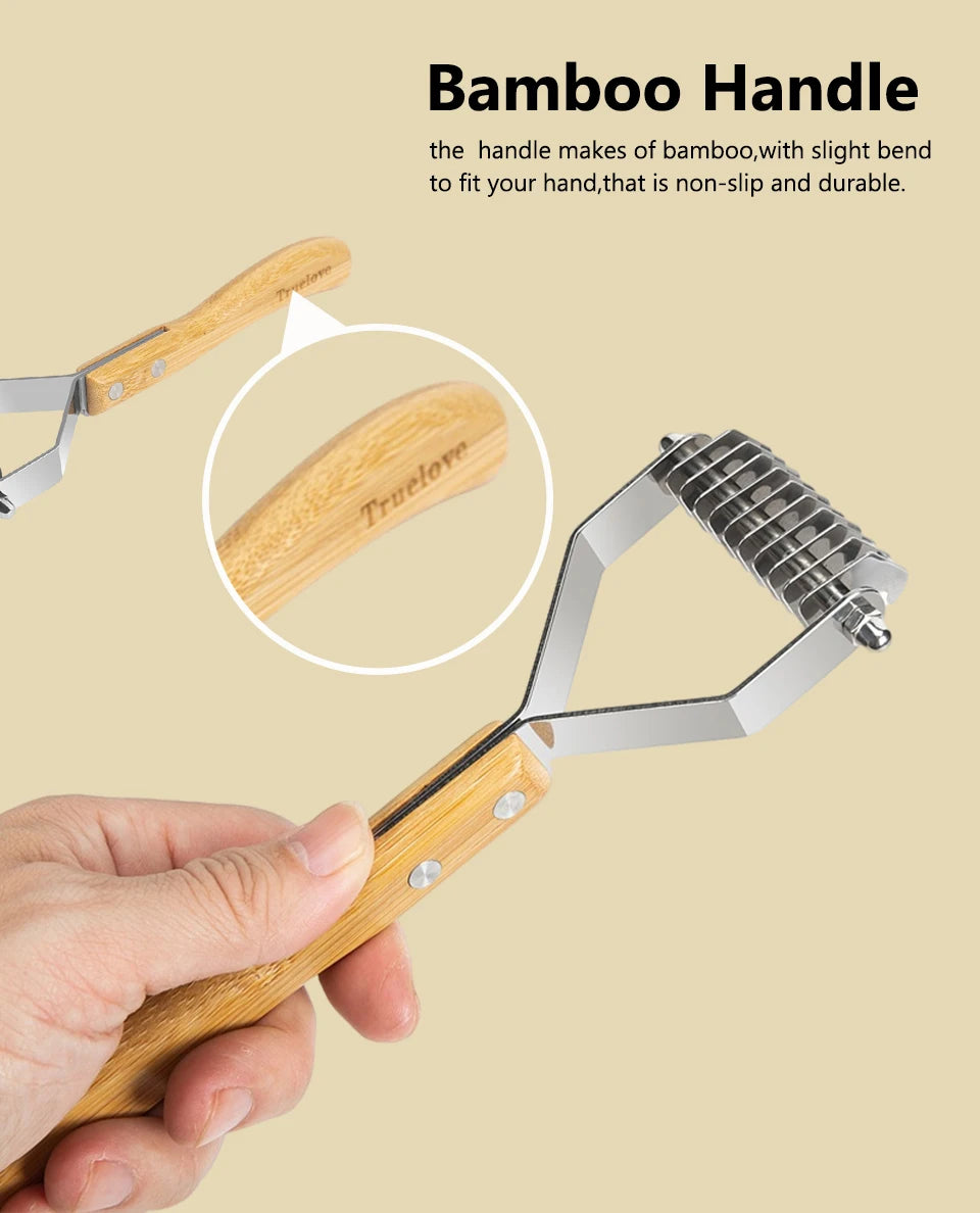 Stainless Steel Deshedding Brush – Remove Knots & Undercoat Effortlessly! - Pet house