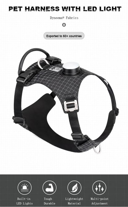 LED Light Dog Harness – Safety, Comfort & Smart Tracking! LED Light Dog Harness – Safety, Comfort & Smart Tracking! - Pet house