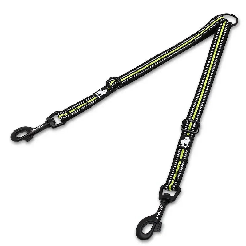 No-Tangle Double Dog Leash – Reflective, Durable & Adjustable! - Pet house