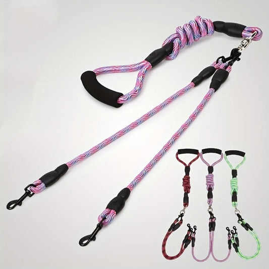 No-Tangle Dual Dog Leash – Walk Two Dogs, Zero Hassle! - Pet house