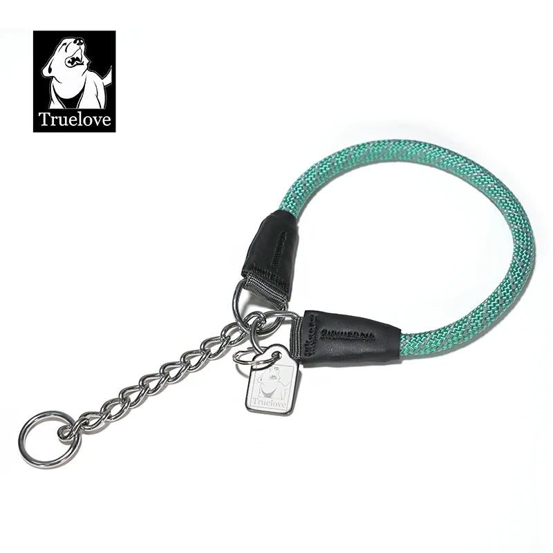 Reflective P-Chain Nylon Dog Collar – Durable, Secure & Pull-Resistant! - Pet house