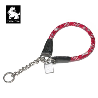 Reflective P-Chain Nylon Dog Collar – Durable, Secure & Pull-Resistant! - Pet house