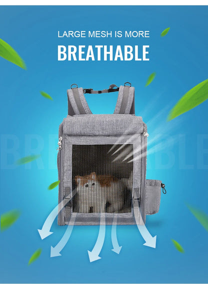 Breathable Pet Travel Carrier – Lightweight, Secure & Travel-Ready! - Pet house