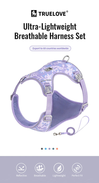 Lightweight Adjustable Pet Harness & Leash Set – Quick-Release & Secure! - Pet house