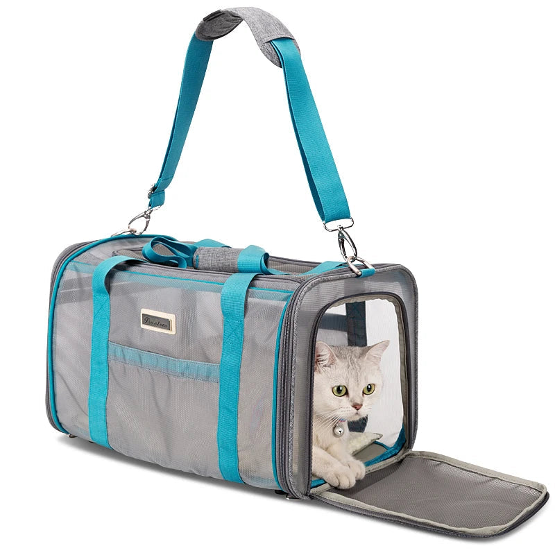 Designer Pet Carrier Shoulder Bag – Portable, Breathable & Stylish! - Pet house