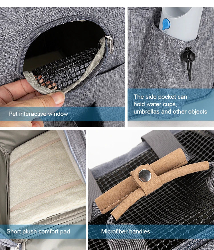 Breathable Pet Travel Carrier – Lightweight, Secure & Travel-Ready! - Pet house