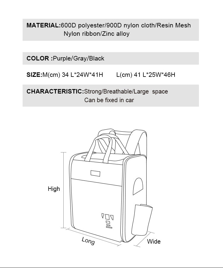 Breathable Pet Travel Carrier – Lightweight, Secure & Travel-Ready! - Pet house