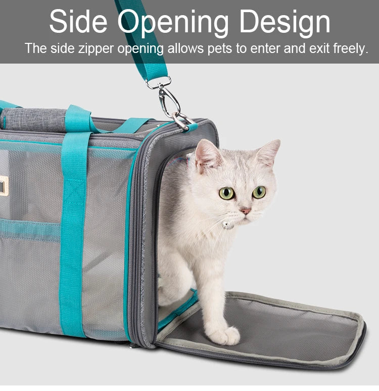 Designer Pet Carrier Shoulder Bag – Portable, Breathable & Stylish! - Pet house