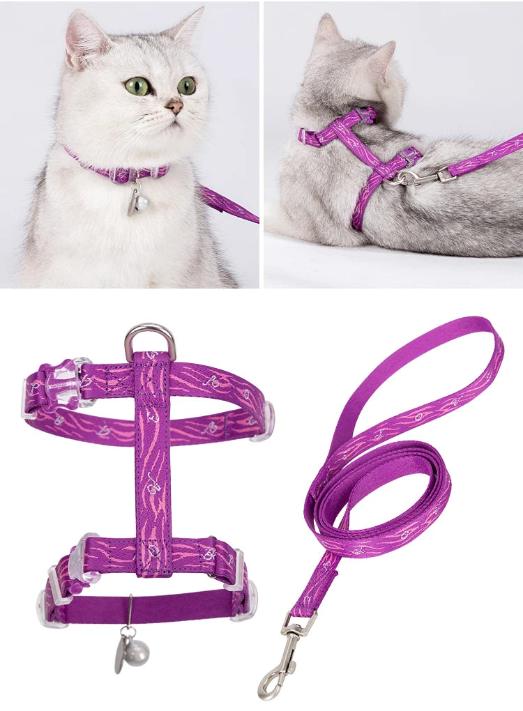 Escape-Proof H-Shape Cat & Puppy Harness with Leash Set – Secure & Comfortable! - Pet house