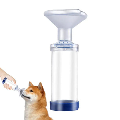 Cat Dog Inhaler Spacer Veterinary Animals Aerosol Chamber Asthma Inhaler Spacer Devices With PVC Mask Pets Inhaler Chamber - Pet house