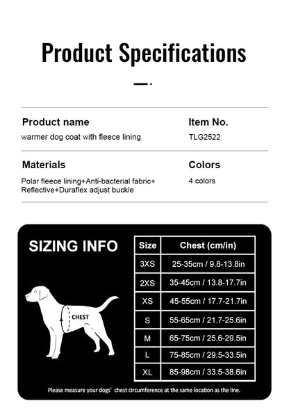 Anti-Bacterial & Warm Dog Jacket – Cozy, Hygienic & Adjustable! - Pet house