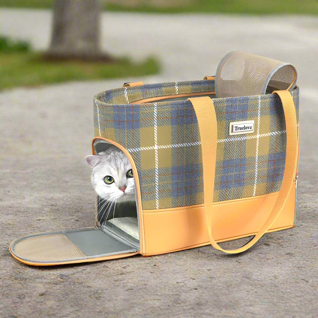 Wool Fabric Pet Travel Bag – Stylish, Comfortable & Secure! - Pet house