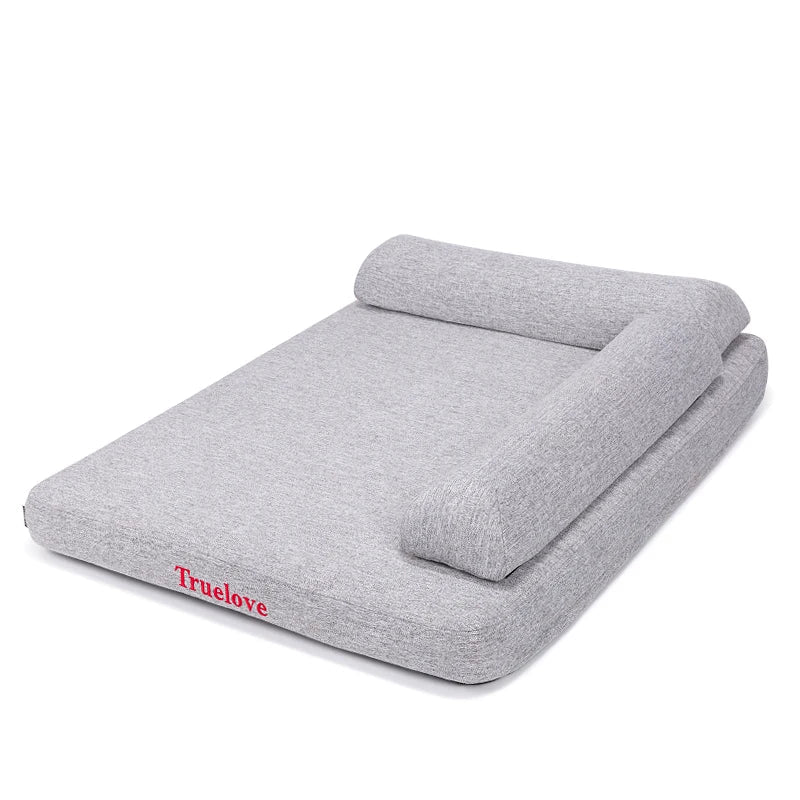 Memory Foam Pet Bed with Pillow – Ultra-Soft, Durable & Washable! - Pet house