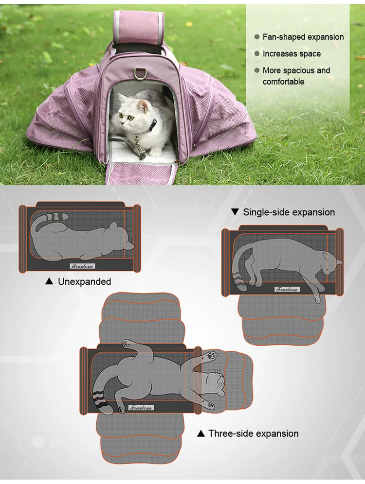 Large Space Foldable Pet Carrier – Comfortable, Travel-Ready & Portable! - Pet house