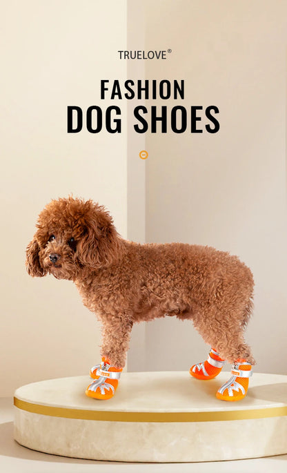 Waterproof Mesh Dog Shoes – Anti-Slip, Reflective & Rugged! - Pet house