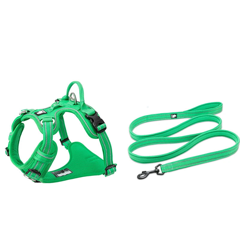 No-Pull Reflective Dog Harness & Leash Set – Adjustable & Secure! - Pet house