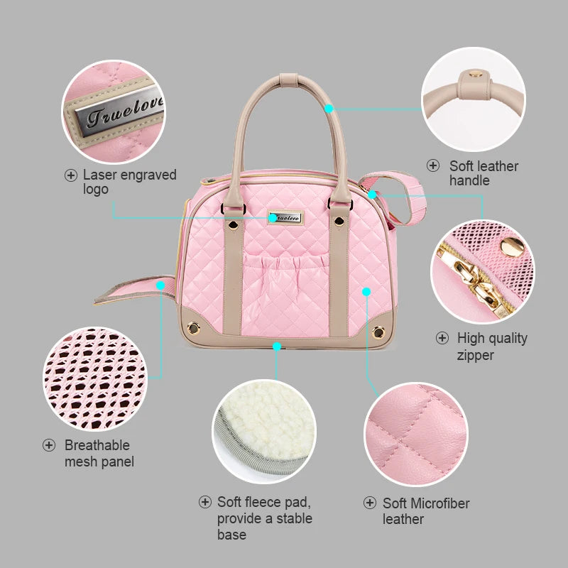 Truelove Fashion Pet Carrier Handbag Out of Portable Bag Space Cabin Hug Cat Dog Artifacts Out Bag Backpack Pet Box Cage TLX6971 - Pet house