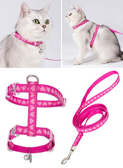 Escape-Proof H-Shape Cat & Puppy Harness with Leash Set – Secure & Comfortable! - Pet house