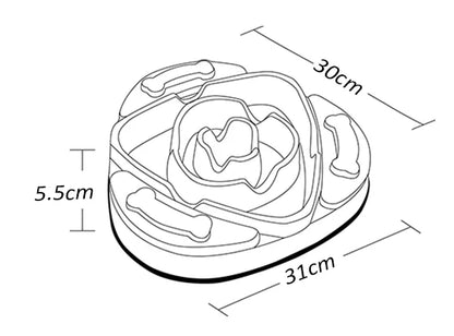 Durable Slow Feeder Bowl – Non-Slip, Eco-Friendly & Spine-Friendly! - Pet house