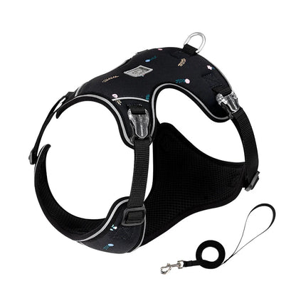 Ultra-Lightweight Breathable Pet Harness & Leash Set – Reflective & Secure! - Pet house