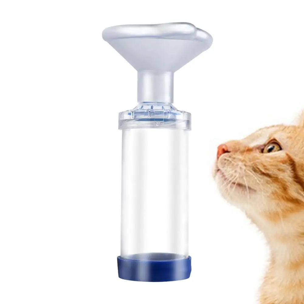 Cat Dog Inhaler Spacer Veterinary Animals Aerosol Chamber Asthma Inhaler Spacer Devices With PVC Mask Pets Inhaler Chamber - Pet house