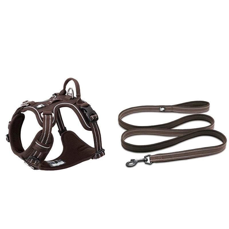 No-Pull Reflective Dog Harness & Leash Set – Adjustable & Secure! - Pet house