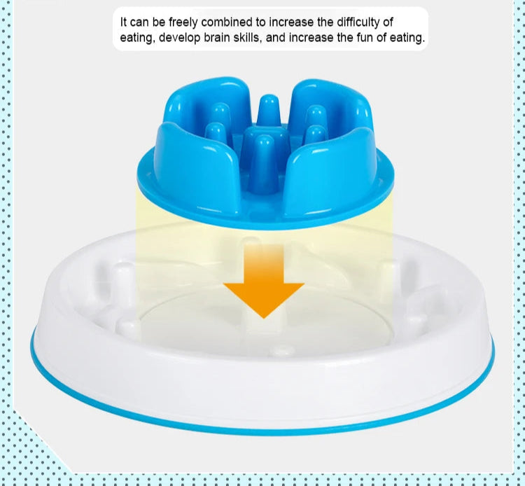 Interactive Slow Feeder Bowl – Anti-Choking, Anti-Slip & Bloat-Prevention! - Pet house